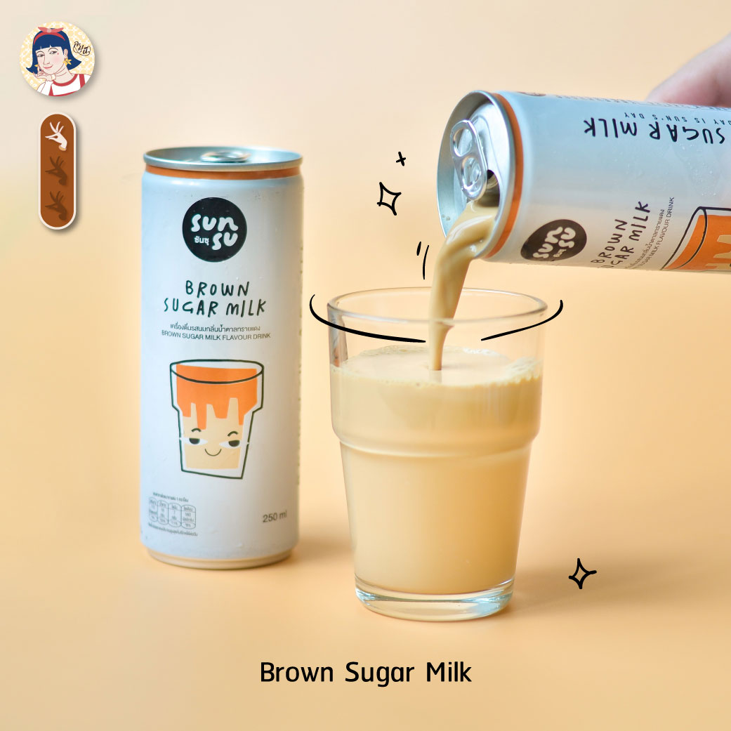 ละมุนี_ชานมกระป๋อง Brown Sugar Milk